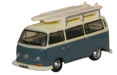553-NVW003 - VW Minibus - Fjord Blue/Arcona White (N Scale)