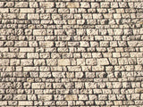 Noch 57560 - Carton Wall - “Cut Quarrystone” 32x15cm (HO Scale)