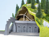 Noch 58031 - Interior Tunnel Walls - Curved 2pc (10cm) (HO Scale)