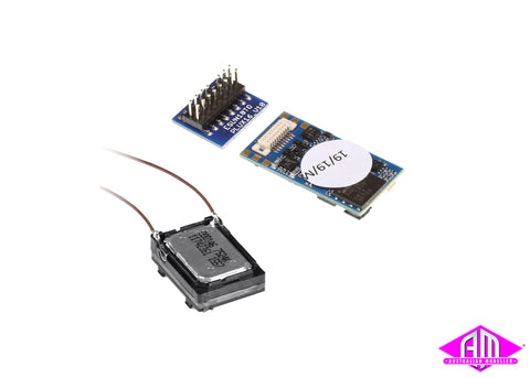 58814 - LokSound 5 Micro DCC/MM/SX/M4 "Blank Decoder" - PluX16 + Speaker 11x15mm (TT/HO/N Scale)