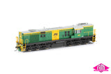 600 Class locomotive 605 AN Green & Yellow - Grey Roof (600-8) HO Scale