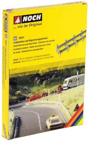 Noch 60511 - Crash Barriers and Road Posts (HO Scale)