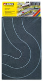Noch 60701 - Federal Road Curve Asphalt 2pc 8cm (HO Scale)