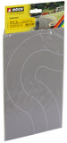 Noch 60704 - Federal Road Curve Grey 2pc 8cm (HO Scale)