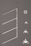 Noch 60745 - Street Marking Templates (HO Scale)