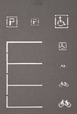 Noch 60745 - Street Marking Templates (HO Scale)