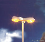 Viessmann - 6098 - Street Light Modern - Double - 2 LEDs Yellow (HO Scale)