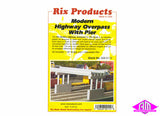 628-0112 - Modern Highway Overpass Kit with Pier (HO Scale)