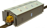 632-2912 - Locomotive Maintenance Shed - With Lighting (HO Scale)