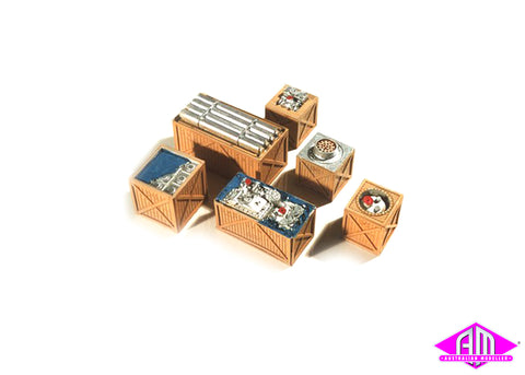 7251 - Open Crates / Machinery Wagon Load (HO Scale)