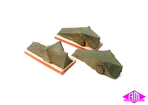 7257 - Covered Artillery Wagon Load (HO Scale)