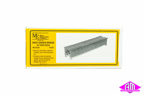 Micro Engineering - 75-501 - Deck Girder Bridge - 50' Open Deck - Code 83 (HO Scale)