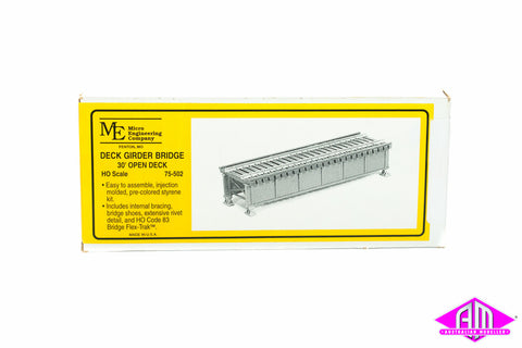 Micro Engineering - 75-502 - Deck Girder Bridge - 30' Open Deck - Code 83 (HO Scale)