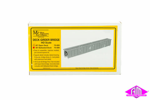 Micro Engineering - 75-506 - Deck Girder Bridge - 85' Ballasted Deck - Code 83 (HO Scale)