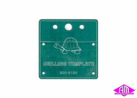 Circuitron - 800-6190 - Tortoise Drilling Template For Switch Machine