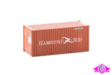 949-8006 - 20' Rib-Side Container - Hamburg Sud (HO Scale)