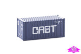 949-8009 - 20' Container With Flat Panel - CAST (HO Scale)