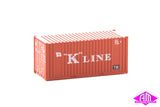 949-8013 - 20' Container With Flat Panel - K Line (HO Scale)