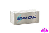 949-8015 - 20' Container With Flat Panel - NOL (HO Scale)