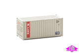 949-8065 - 20' Container Fully Corrugated - K Line (HO Scale)