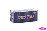 949-8066 - 20' Container Fully Corrugated - Wan Hai (HO Scale)
