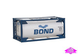 949-8103 - 20' Tank Container - Bond (Pre-Painted, Unassembled Kit) (HO Scale)