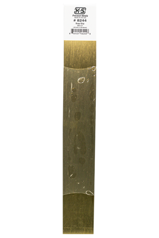 K&S - #8244 - Brass Strip - 0.032 x 2" (0.81 x 50.8mm) 1pc