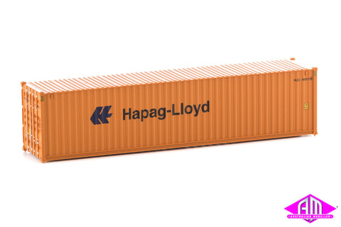 949-8254 - 40' Hi-Cube Corrugated Container - Hapag Lloyd (HO Scale)