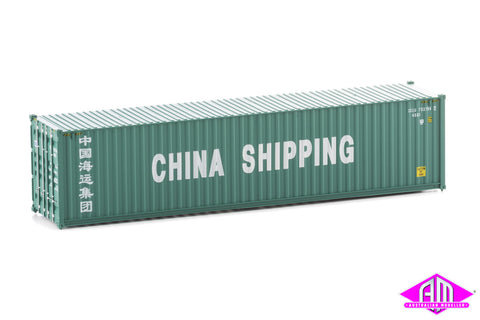 949-8256 - 40' Hi-Cube Corrugated Container - China Shipping (HO Scale)