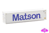 949-8263 - 40' Hi-Cube Corrugated Container - Matson (HO Scale)