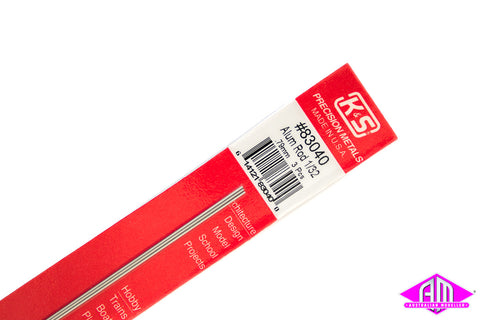 K&S - #83040 - Aluminium Rod - Round - 1/32" (3pc)