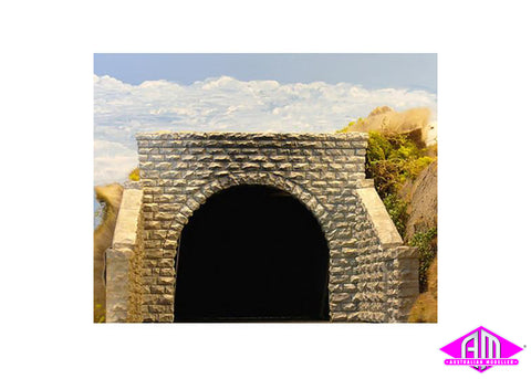 8350 - Double Track Tunnel Portal - Cut Stone (HO Scale)