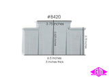 8420 - Stepped Wall Abutment - Concrete (HO Scale)