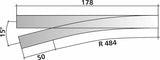 85323 - Right Hand Point - Code 83 - R 484mm - 15 Deg - EW2 (HO Scale)