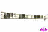 85326 - Right Hand Point - Code 83 - R 2200 - 7/9.4 Deg - EW5 - 1:6 (HO Scale)