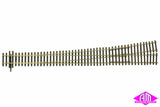 85327 - Left Hand Point - Code 83 - R 2200 - 7/9.4 Deg - EW5 - 1:6 (HO Scale)