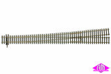 85347 - Left Hand Point - Code 83 - R 2200 - 6.34 Deg - EW6 - 1:9 (HO Scale)