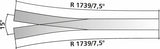 85381 - Y Point - Code 83 - R 1739mm - 11/15 Deg (HO Scale)