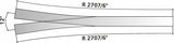 85383 - Y Point - Code 83 - R 2707mm - 9/12 Deg (HO Scale)