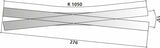 85391 - Double Slip - Baeseler Type - Code 83 - R 1050mm - 15 Deg (HO Scale)