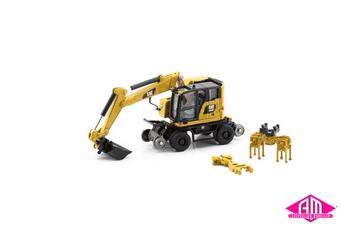 Cat M323F Railroad Wheeled Excavator (HO Scale)
