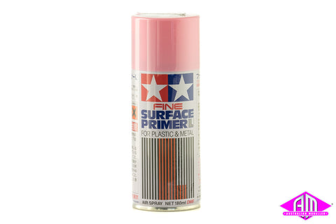 Fine Surface Primer L Pink - 180ml Spray Can Plastic/Metal