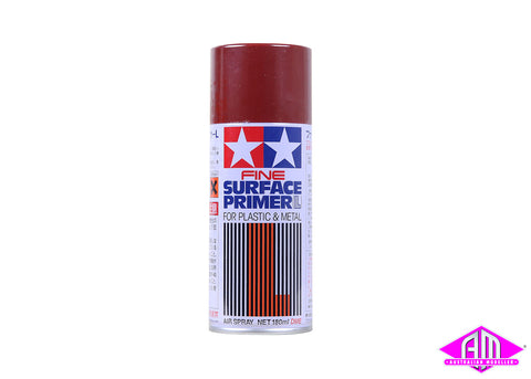 Fine Surface Primer L Oxide Red - 180ml Spray Can Plastic/Metal
