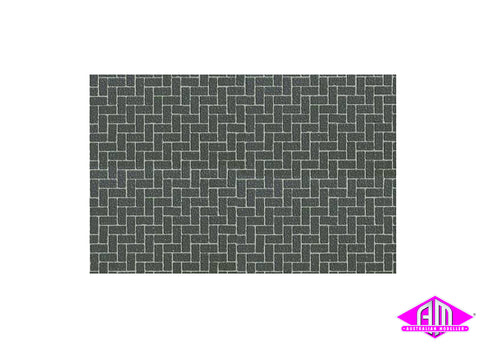 Diorama Material Sheet - Gray Brickwork A