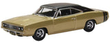 87DC68002 - 1968 Dodge Charger - Gold and Black (HO Scale)