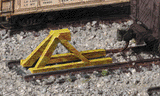 933-2602 - Track Bumper - Built-Ups - Yellow - 5pc (N Scale)