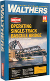 933-3070 - Operating Single-Track Railroad Bascule Bridge Kit (HO Scale)