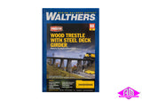 933-3147 - Wood Trestle With Steel Deck Girder Kit (HO Scale)