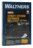 933-3156 - Street System Expander - Brick - Straight Sections - 10pc (HO Scale)