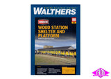 933-3188 - Wood Station Shelter & Platform Kit (HO Scale)